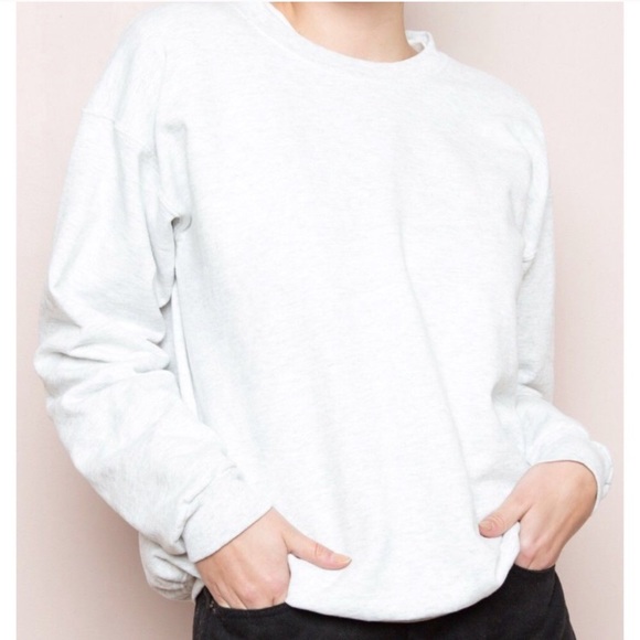 Brandy Melville Sweaters - White brandy hoodie